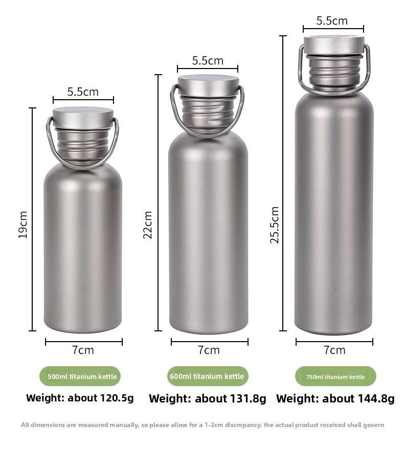 Pure titanium outdoor sports insulated cup - Lightweight and portable camping and hiking cold and hot drinking water bottle