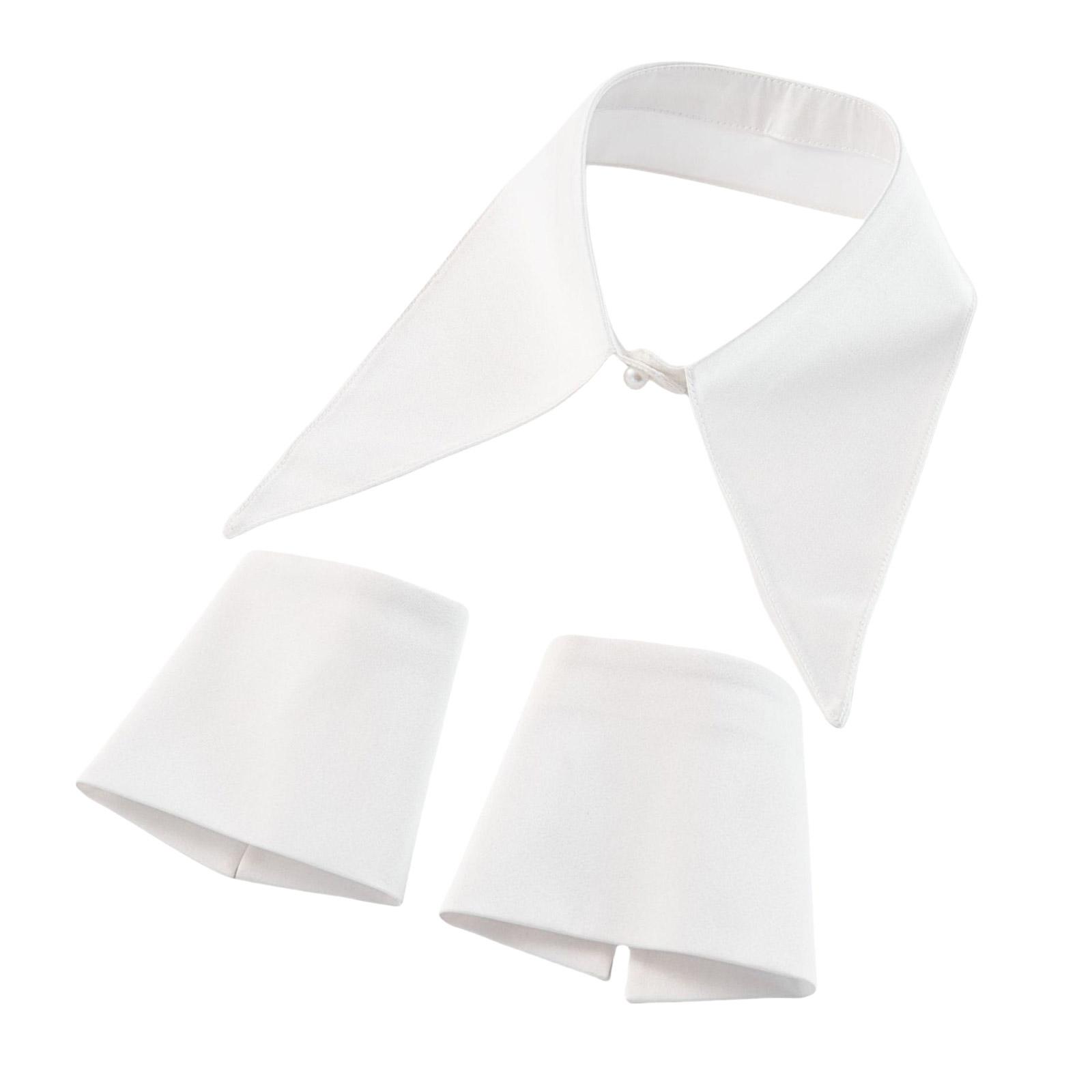 

Заостренные манжеты на запястьях Вставной воротник Блузка Распущенные лацканы Древний художественный воротник Милая шаль Вставная декоративная шаль белый