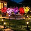 Stake Light Solar Butterfly Flower Lamp Waterproof Solar Powered LED Light  Path Decoration
