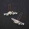 White Fashion Wedding Style Hair Bridal Hair Stick Floral Hairpin Beautiful Headdress Plait Hair Clip Accessories for Women