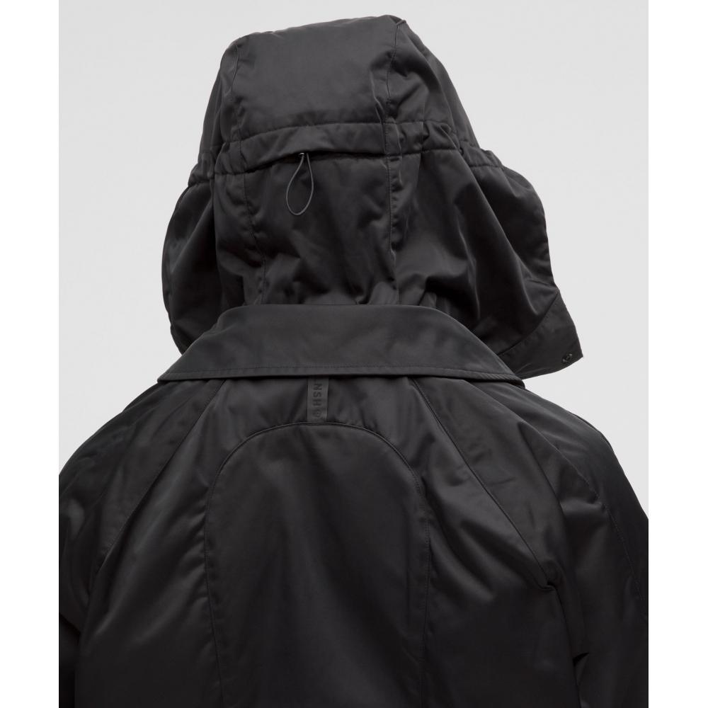 Lululemon Taffeta Removable Hood Collared Jacket  Slnsh Collection Black
