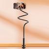 Bedside Phone Holder Clip 360°Rotatable Flexible Long Arm Stand Multi-Purpose Overhead Cell Phone Clamp for Bedroom Living Room