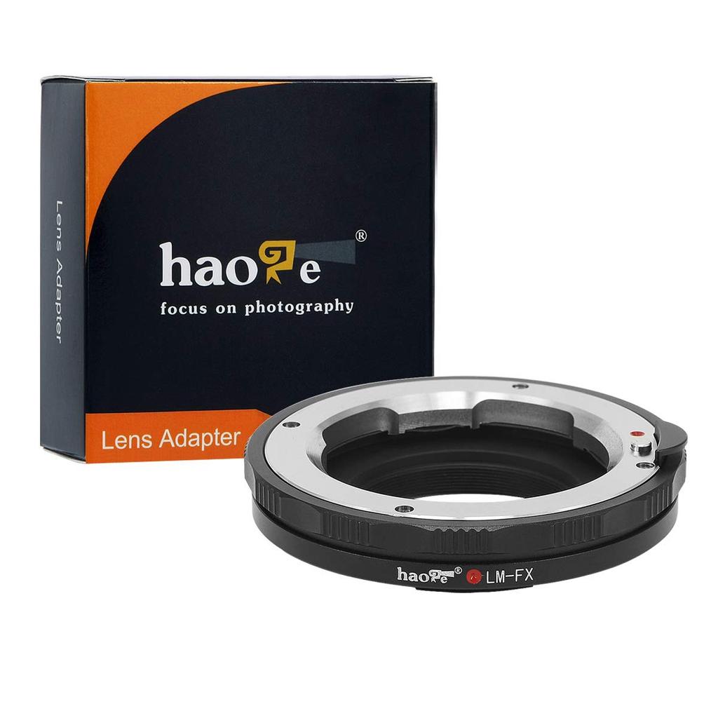Haoge Macro Focus Lens Mount Adapter for Leica M LM Zeiss ZM Voigtlander VM Lens To Fujifilm Fuji X FX Mount Cameras Copper X-E1 X-E2 X-E2s X-E3 X-H1
