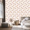 Bear White, Cream and Peach Wallpaper for Living Room and Bedroom 50x1000