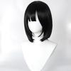 Anime Cosplay Wig, Qiao Ling Black Bob Short Hair High-Temperature Fiber Synthetic Hairpiece