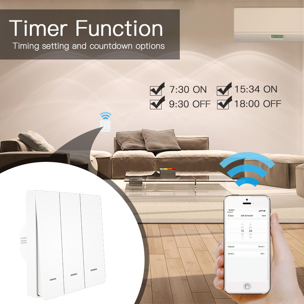 China Supplier Electric Wall Switch for Home Automation Smart Light Switch with Smart Life Mobile APP Control Function