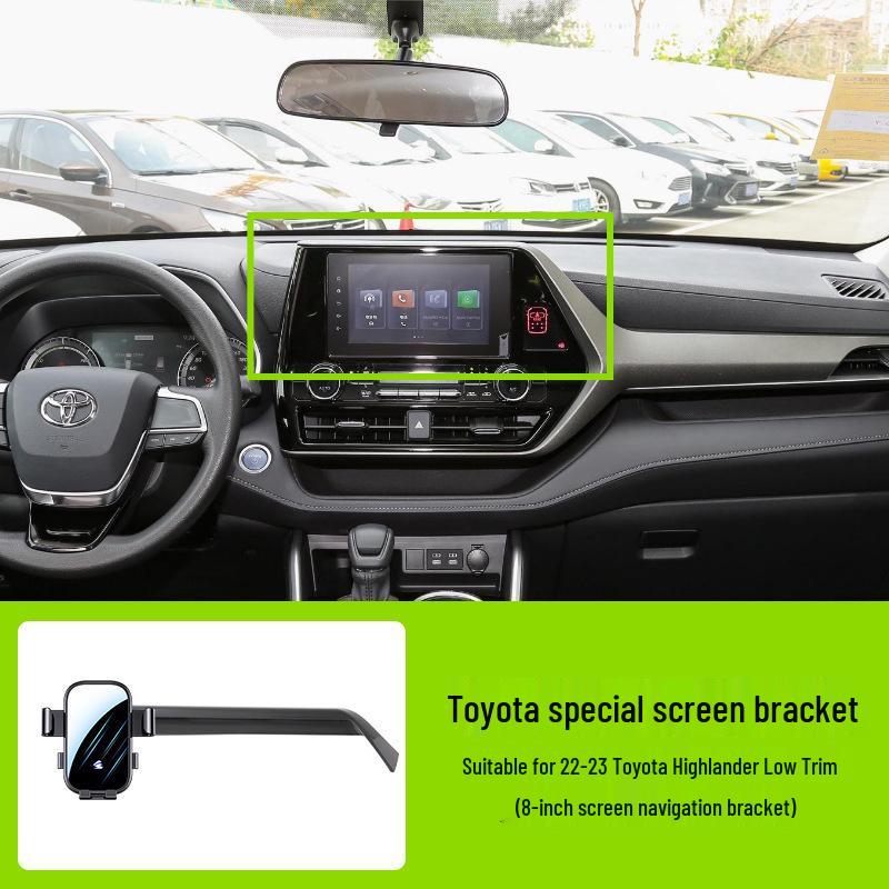 Toyota Auto-Bildschirm Handyhalter - Horizontale Stumme Spiegel-Navigationshalterung