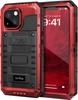 Per iPhone 16 15 14 13 12 11 Pro Max XS XR 8 7 6 Plus Custodia blindata in metallo resistente all'acqua IP68 Cover antiurto Pellicola protettiva per schermo