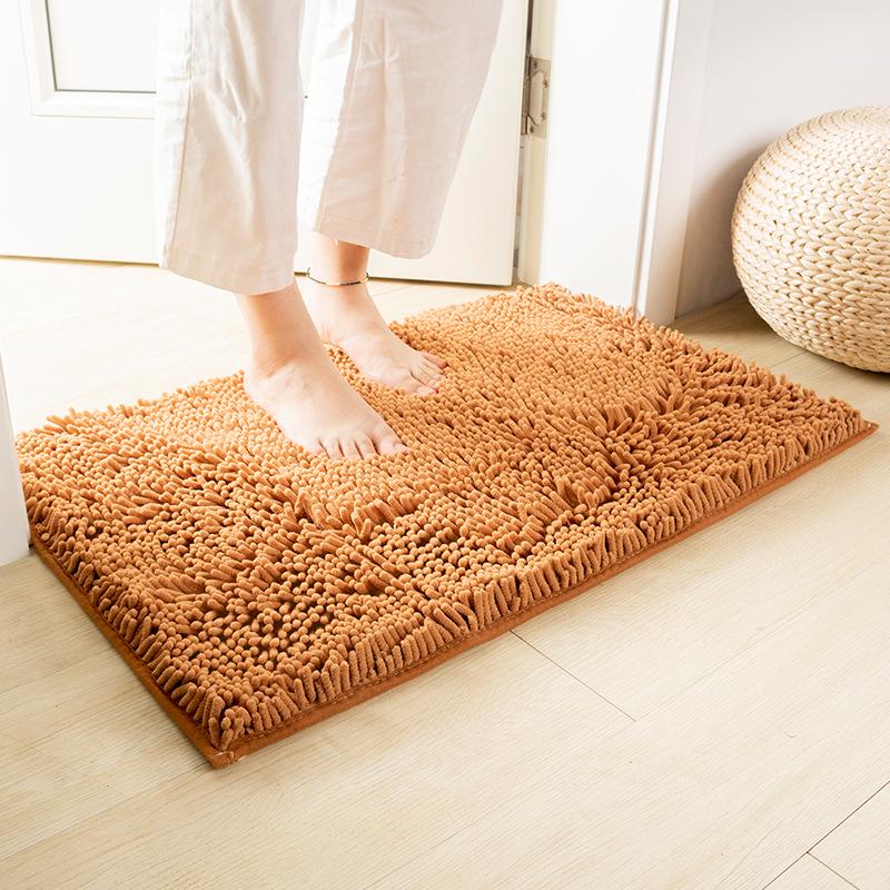 

Irregular Shape Chenille Bath Mat - Non-Slip, Water-Absorbent, Fluffy Foot Pad 1150g Encrypted Fabric 40*60 cm