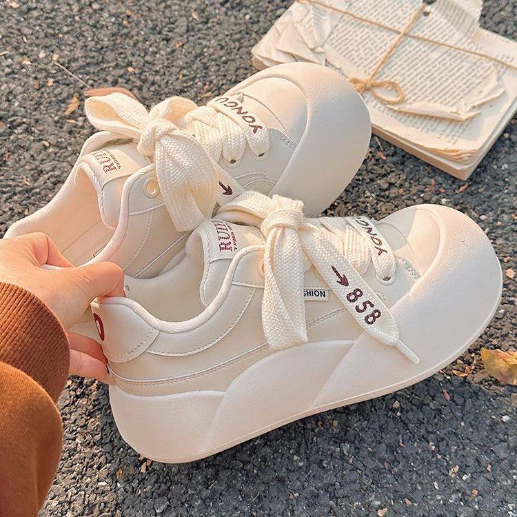 Little White Shoes Women's 2025 New Spring Students Are Not Tired of Versatile Chic Shoes Sports Shoes Casual Shoes Moral Training Shoes