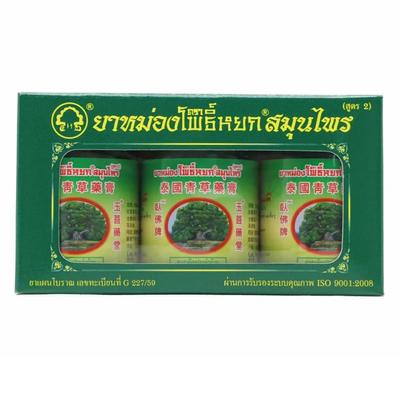 Pho Yok Kräuterbalsam, Massagebalsam, 50 g. x 3 Stück – Hergestellt in Thailand
