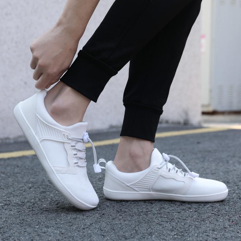 Barfußschuhe für Herren, Freizeitschuhe mit breiter Handfläche, breiter Kopf, Sportschuhe für Damen, weiße Freizeitschuhe für Yoga und Fitness, große Größe