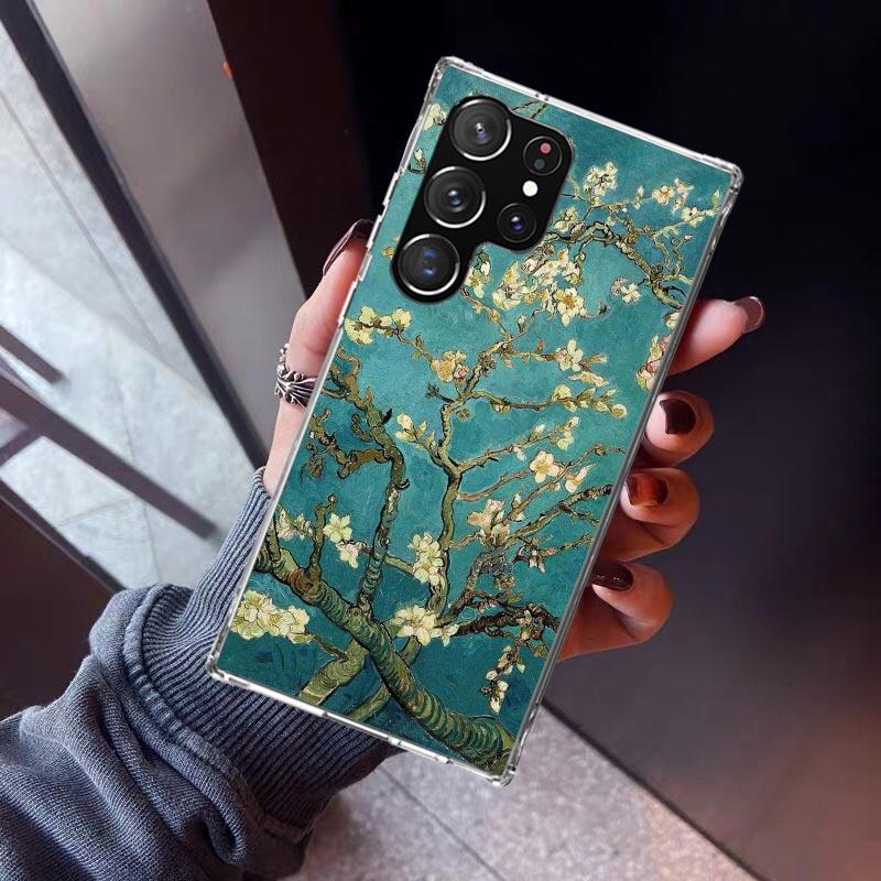 Van Gogh Oil Art Painting Phone Case For Samsung Galaxy S23 S24 S25 Edge S26 Ultra S22 + S21 Plus S20 FE Cover Silicone Print Sh