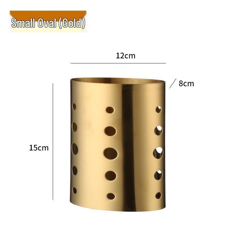Durable Stainless Steel Chopstick Holder with Drainage Holes - Moisture-Proof and Anti-Fall, Ideal for Restaurants and Customizable with Logo.