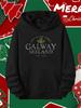 Garaway Irish Black Hooded Sweatshirt | Comfortable Long Sleeve, with Hood Design, Perfect for Autumn/Winter, Relaxed Fit, Plus Si