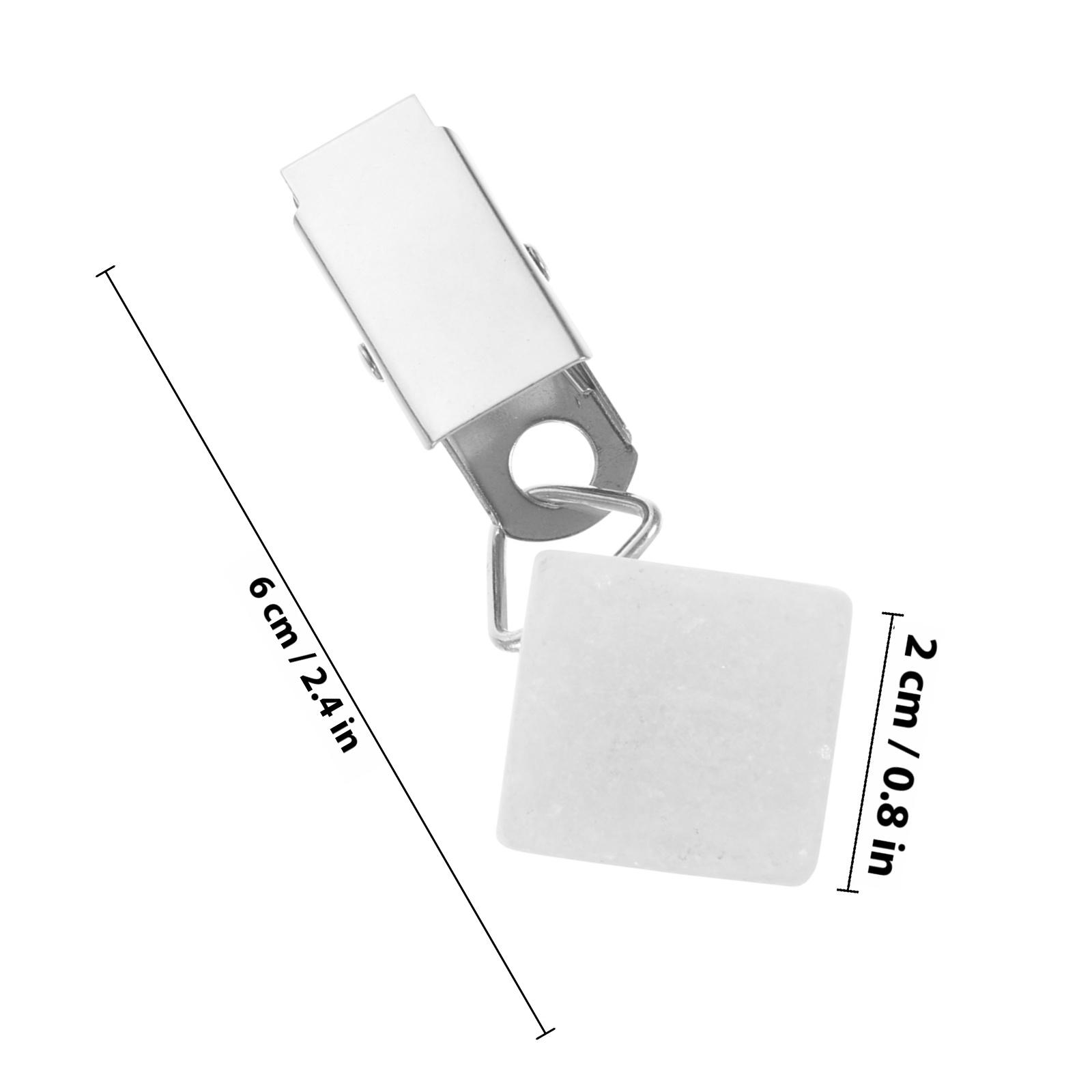 

4Pcs Anti-Slip Tablecloth Weights Natural Stones with Clips for Outdoor Indoor Dining Room Camping Table Cover Fasteners other білий