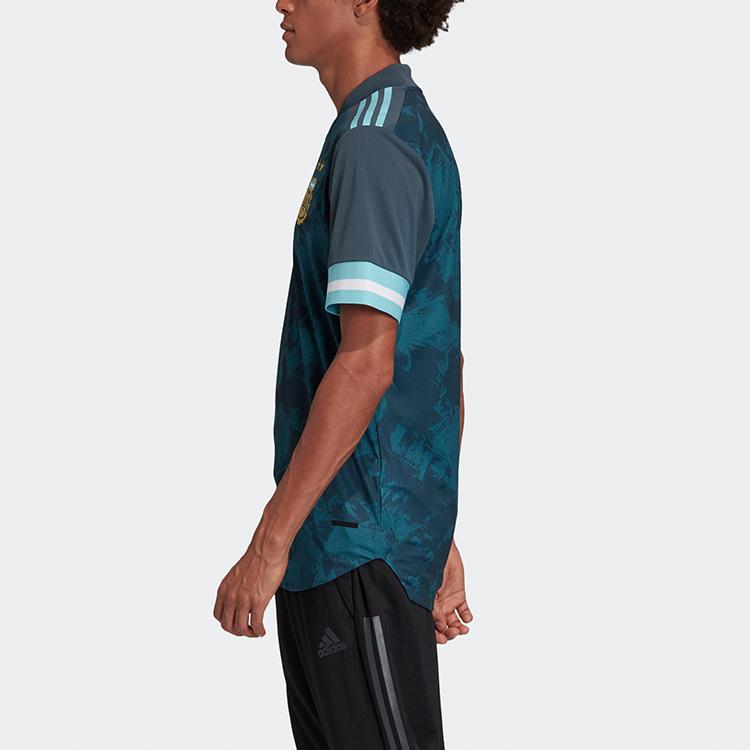Adidas Argentina Away Breathable Short Sleeve Football Jersey Player Edition Men Tops Midnight-Blue FH8570