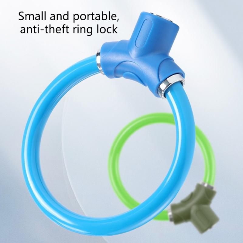 Przenośny Zamek do Roweru z Kluczami Lekkie Pierścienie Blokujące do Roweru Kształtowe Blokady do Roweru Szosowego Trwałe Kłódki Łatwe do Przenoszenia
