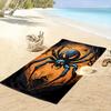 Eerie Spider's Moonlit Lair Print Beach Towel, Quick Drying, Suitable for Travel, Outdoor Sports, Jogging, the Beach and Swimming, Gift