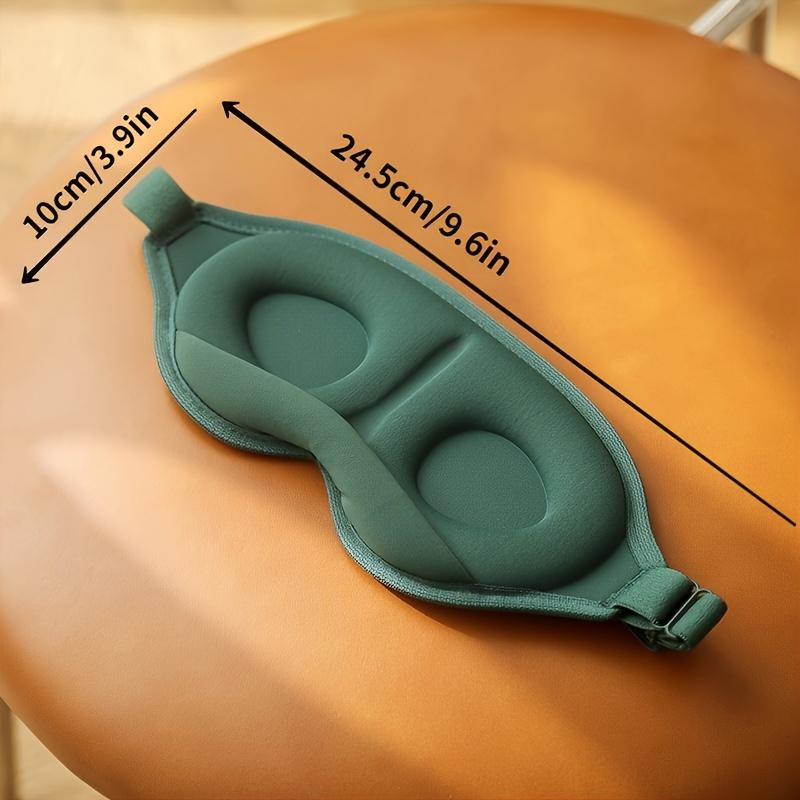 

Две упаковки трехмерных масок для глаз Ultimate Comfort 3D Sponge - мягкие, унисекс, простой дизайн для офиса, бизнеса, путешествий, перелетов и отдыха зелёный