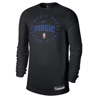 Orlando Magic 2024/25 Legend On-Court Practice NBA Crew Neck Long Sleeve T-Shirt Men Tops HF1503-010