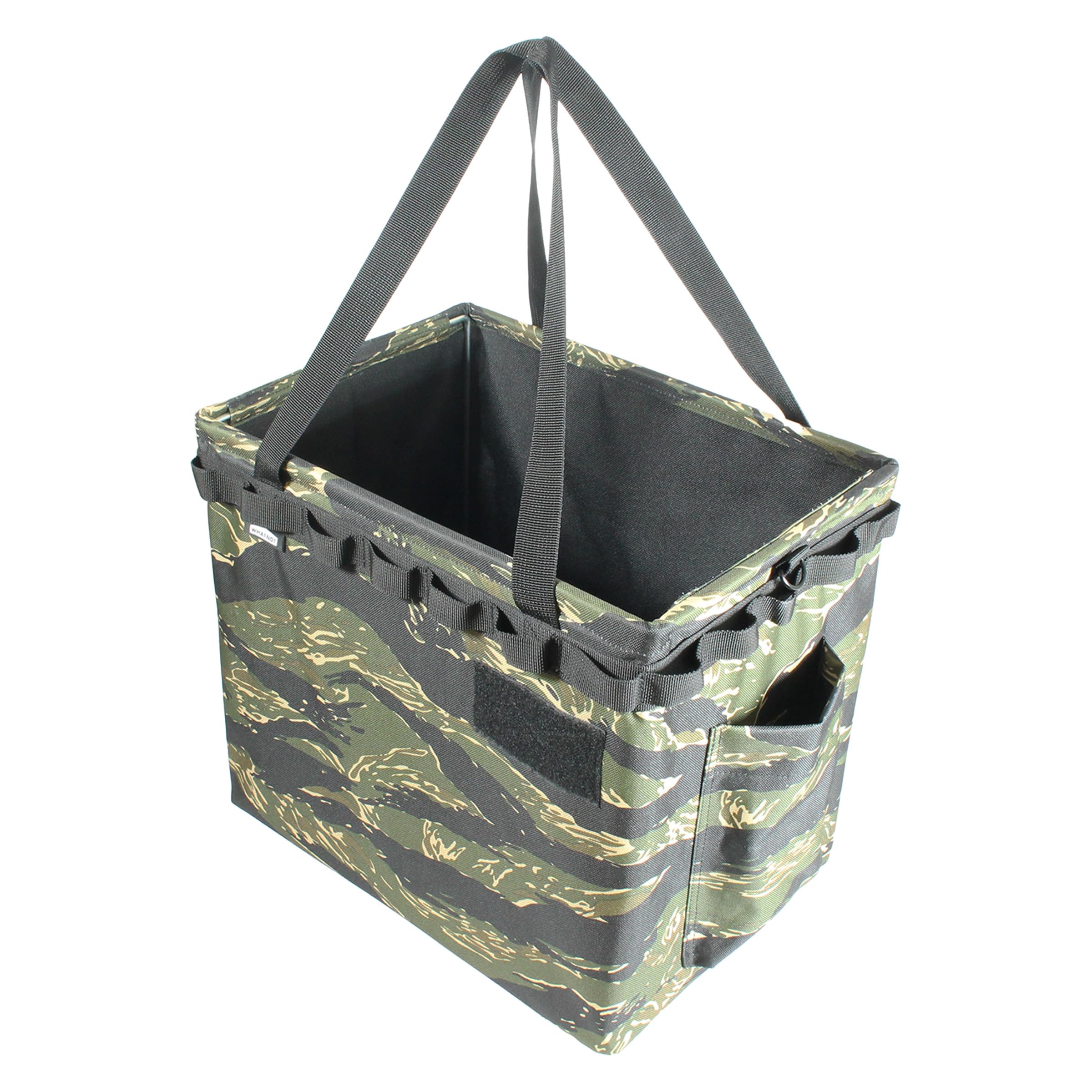

WHATNOT Firewood Storage Outdoor Storage Storage Tool and Gear Sand Tiger One-Touch Bucket, Heavy-Duty, Durable, Container, Toolbox, Camping, DIY,