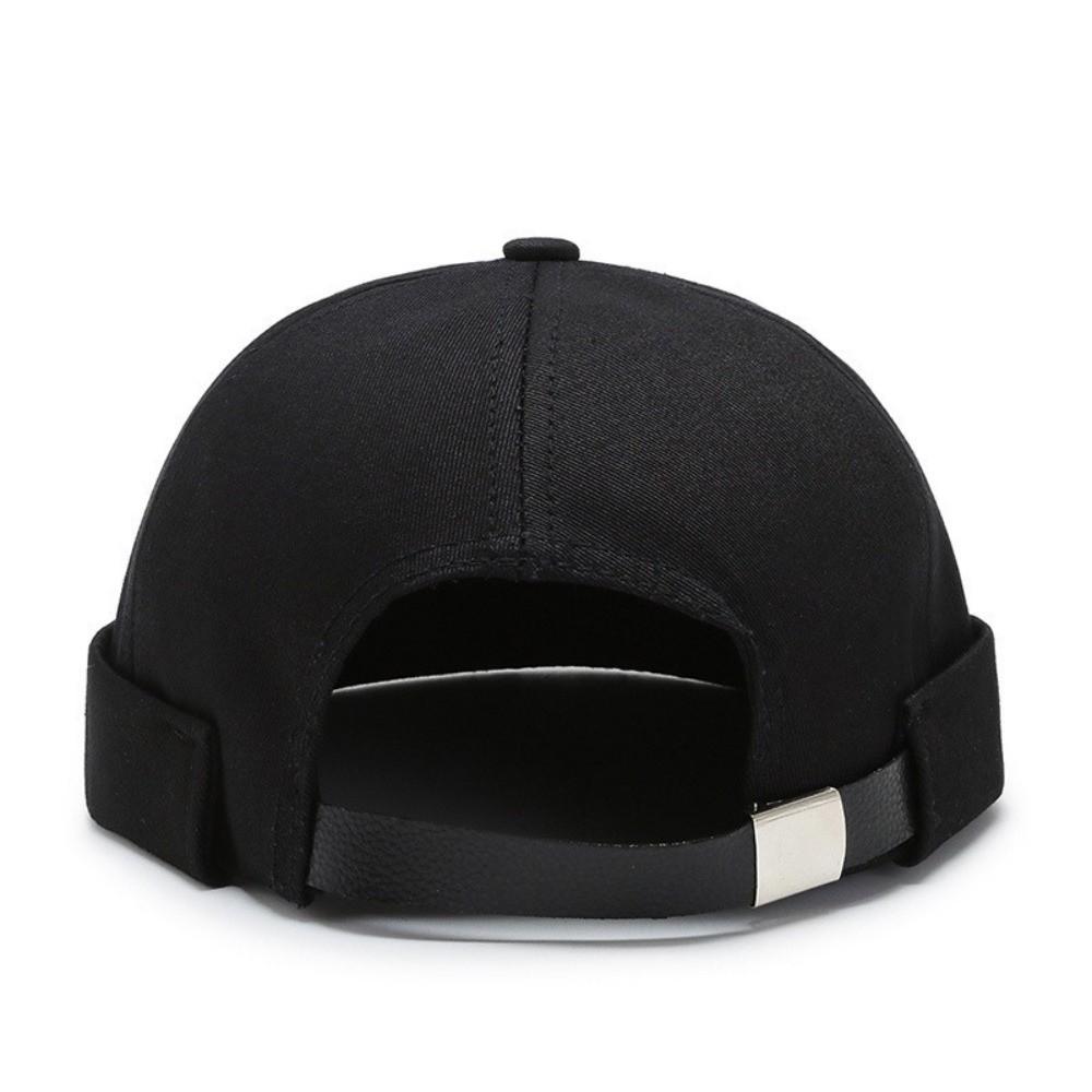 Fashion Solid Color Brimless Cap Vintage Punk Skullcap Casual Hip Hop Hat Spring Summer
