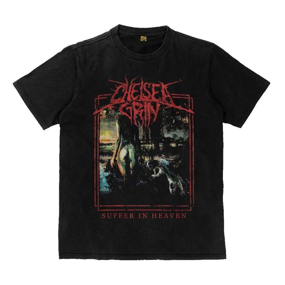 Унисекс хлопковая футболка с коротким рукавом и круглым вырезом Chelsea Grind Suffer In Heaven S
