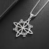 Witches Celtic Knot Triskele Triskelion Necklace for Men's Stainless Steel Witchcraft Paranormal Protection Symbol Jewelry