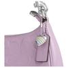 Coach Teri 25 Heart Charm Silver Metal Finish Leather Shoulder Bag Medium Light Purple Women Shoulder Bag CDA98-SVIZ