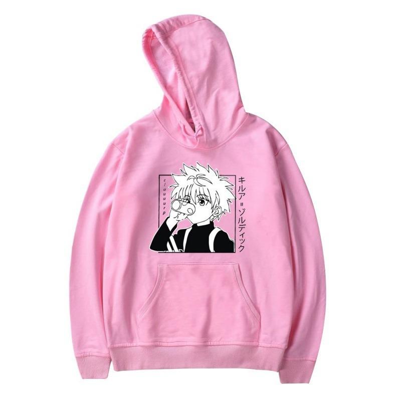 Cartoon Japaneses Comics HUNTER X HUNTER Men New Hoodie European Size Sweatshirt Graphic Print Man Sweatshirts Sleeve Fashion