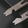 Titanium Alloy Multifunctional Outdoor Crowbar and Bottle Opener with Wrench for Self-Defense and EDC.