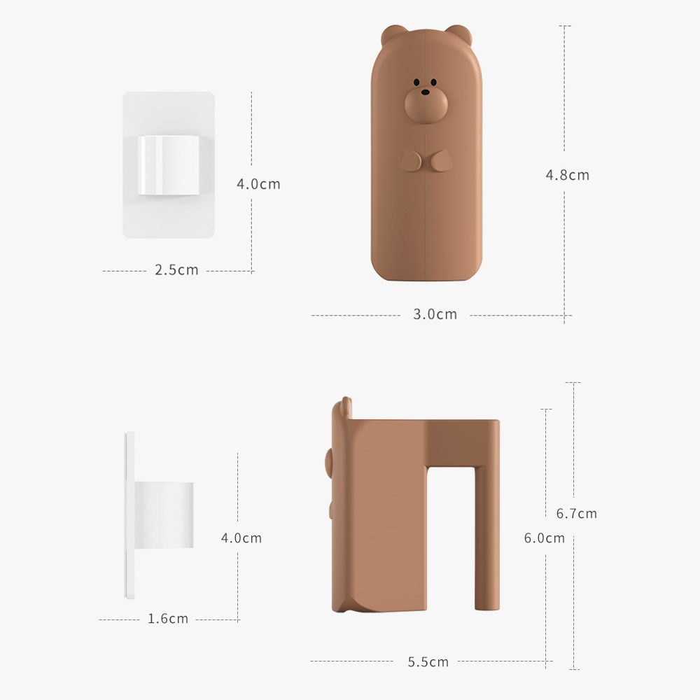 Finger Pinch Guard Baby Safety Door Stopper Prevent Door Injuries /Pet Care Prevention Door Seam Gap Blocker Cartoon Bear