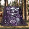1pc Skull Roses Cross Outdoor Flannel Blanket , Machine Washable Perfect Gift for Birthday , Holiday Travel Accessory , Durable Material
