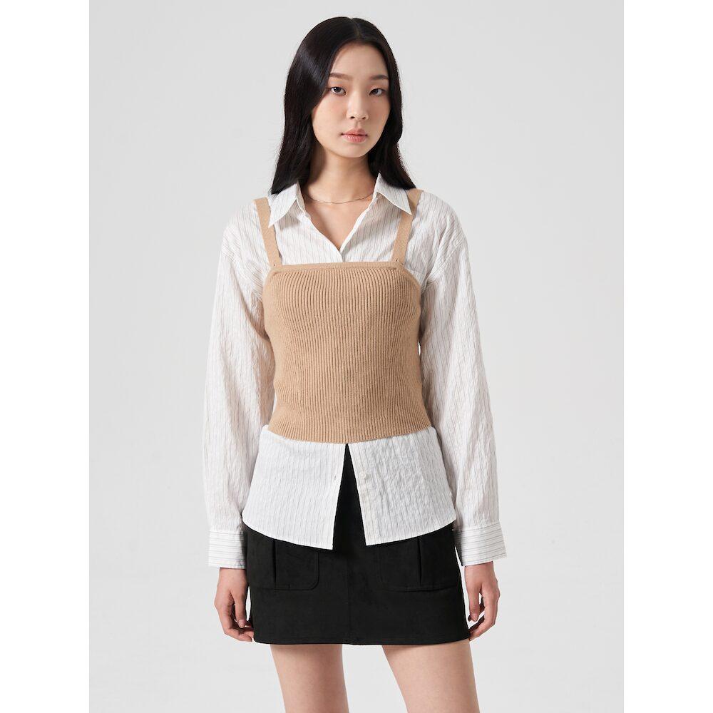 8Seconds Bustier Top Beige Beige/S