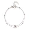 Summer Beach Bead Chain Love Peach Heart Anklet Foot Decoration