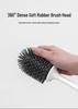 Wall-Mounted Toilet Brush with Long Handle & Soft Bristles for Bathroom Cleaning