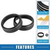 Car Console AC Audio Volume Knob Ring Cover FIVE  for Subaru BRZ Black