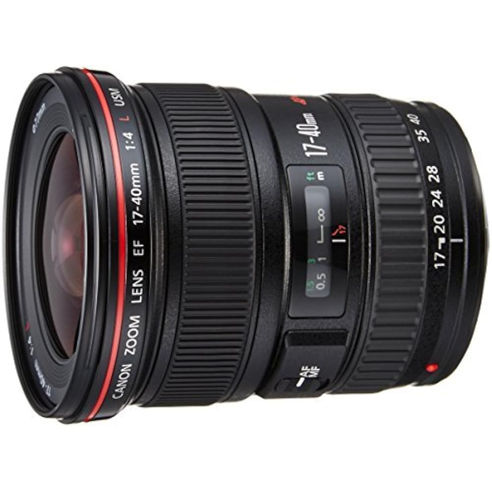 Canon wide angle zoom lens EF17-40mm F4L USM full size compatible