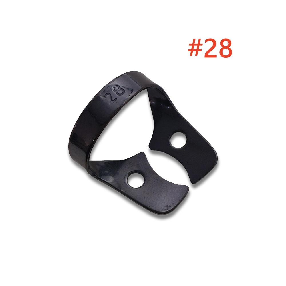 

1 штука Титанове Чорне покриття Стоматологічні Найпопулярніші Дам Клампи Гумові Бар єрні Кліпси Кліпси для Стоматологічної Реставрації Автоклавовані 1 piece NO.28