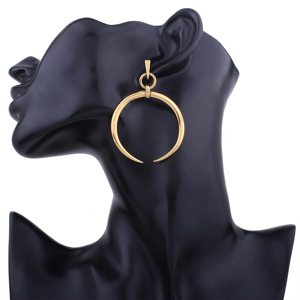 Orecchini a Mezzaluna Vintage Donna Orecchini a Bottone in Lega Gioielli Antichi