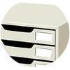 Kokuyo LC-15M Letter Case, Steel Drawer, A4 Vertical, Double Drawer, 5 Tiers