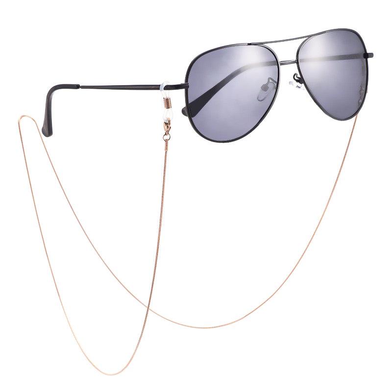 Damenmode Metall Brillenkette Lanyard mit Schlangenkettendesign für Sonnenbrillen