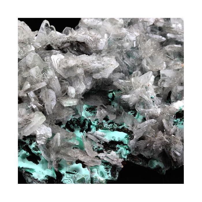 Pierres et Minéraux. Malachite + Baryte. 1551.5 ct. Congo..