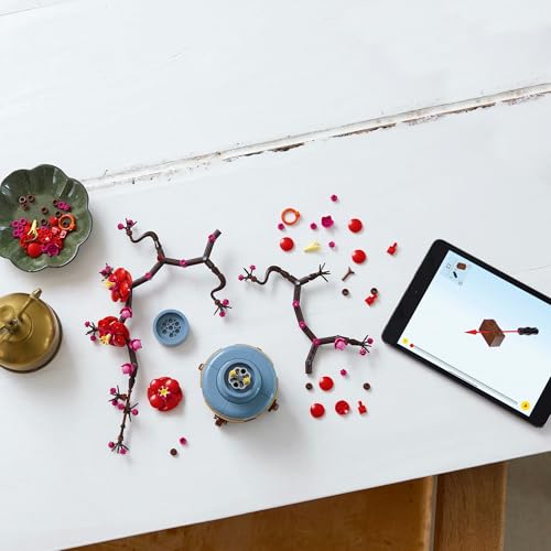 Jucărie botanică LEGO cu prune Cadou pentru ziua de naștere Bloc Crăciun Bărbați Femei Buchet Decor flori artificiale Interior Elegant 10369