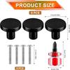 ABUL-8Pcs Cabinet Knobs,Round Dresser Pull Knob Wardrobe Pull Door Handle With 8 Screws Drawer Pulls Kitchen