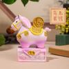 Seal Shape Zodiac Horse Figurines Resin Pony Ornament Collectible Desktop Ornament  Gift Giving