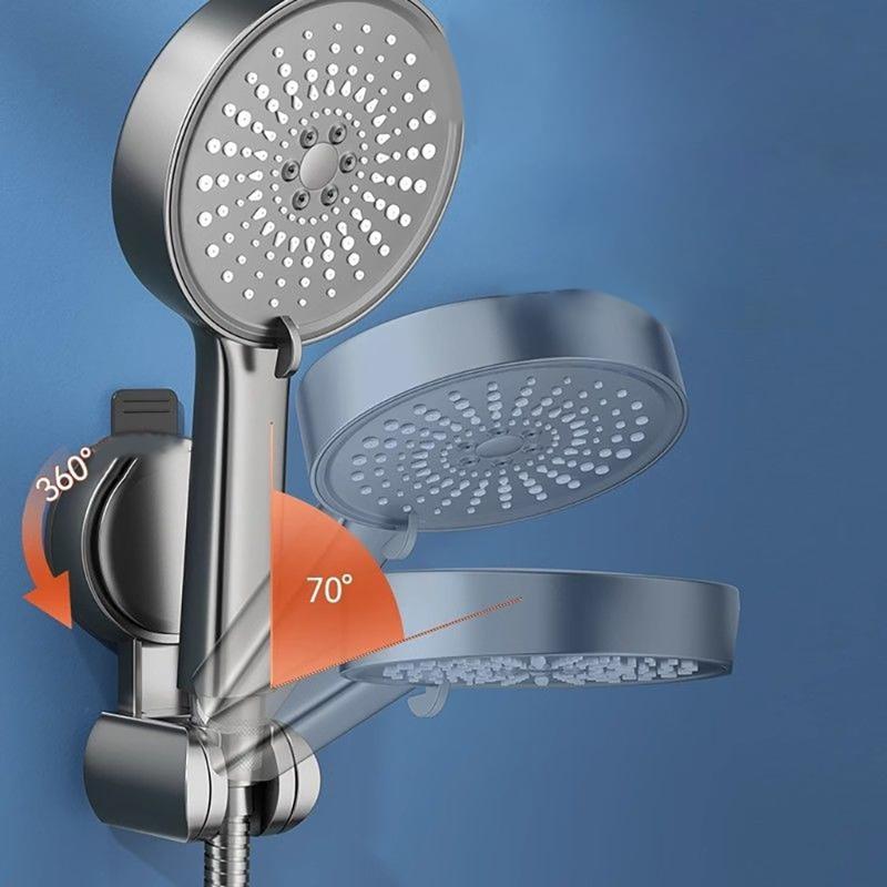Portable Sturdy ABS Suction Shower Sprayer Holders Bathroom Accessory for Easy Installation in Bathroom Setting