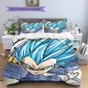 Biancheria da letto con motivo Vegeta di Dragon Ball Decorazione per la casa Regalo di compleanno (1 * copripiumino + 2 * federa, senza nucleo)