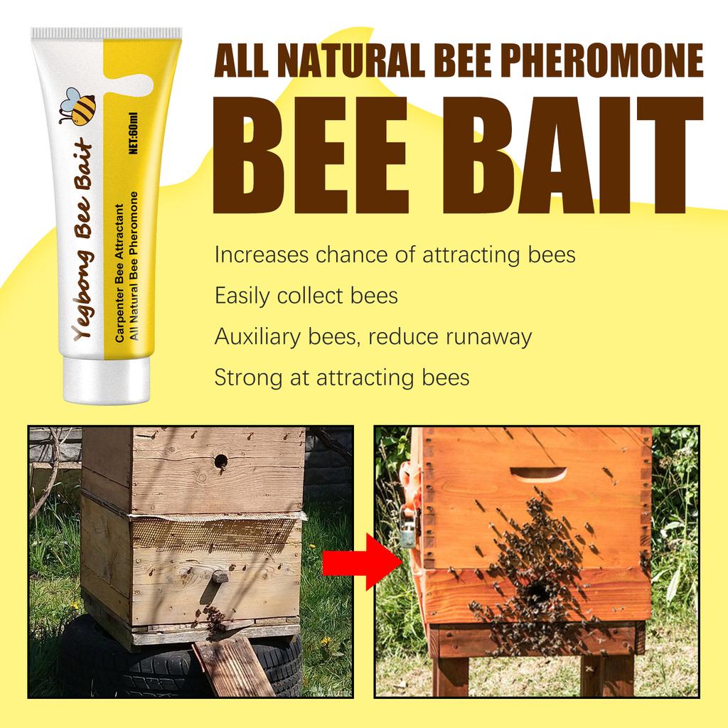 Outdoor Beekeeping Queen Pheromone Lure - Swarm Commander Bee Attractant Bait for Honey Hive Attraction